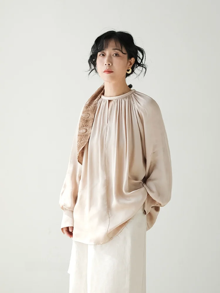 

Свободный пуловер с круглым вырезом, женский модный топ с художественным дизайном, эффектный, утягивающий, F854