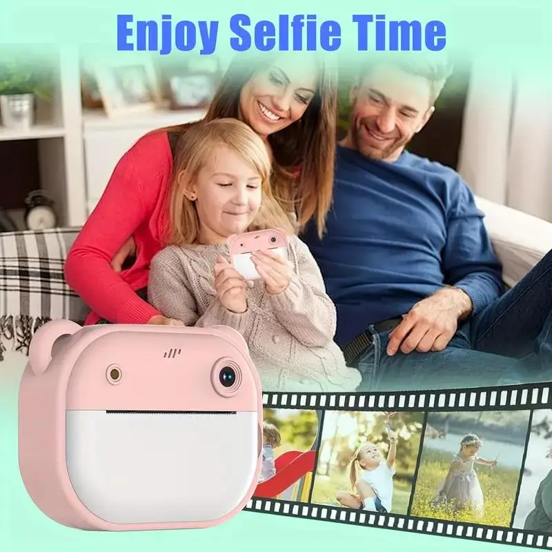 Children Digital Camera Instant Print Toys Thermal Print Camera Instant Photo Printing Camera With Video Function Kids Gifts