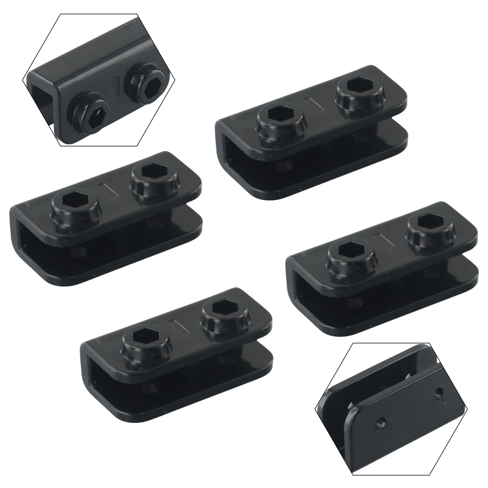 Adapter Rectangular Bracket 1PC/4 PCS 2-Way Glass Fiber Pole Accessories Rectangular Replacement Spare Hot Sale