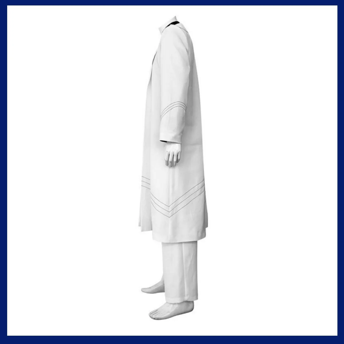 Game Blue Archive Teacher Schale Working Cosplay Costume Wig White Long Coat Shirt Uniform Adult Man Halloween Christmas Suit