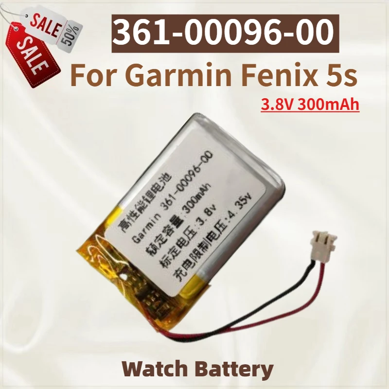 

High Quality Watch Battery 361-00096-00 3.8V 300mAh For Garmin Fenix 5s Brand New Replacement Battery