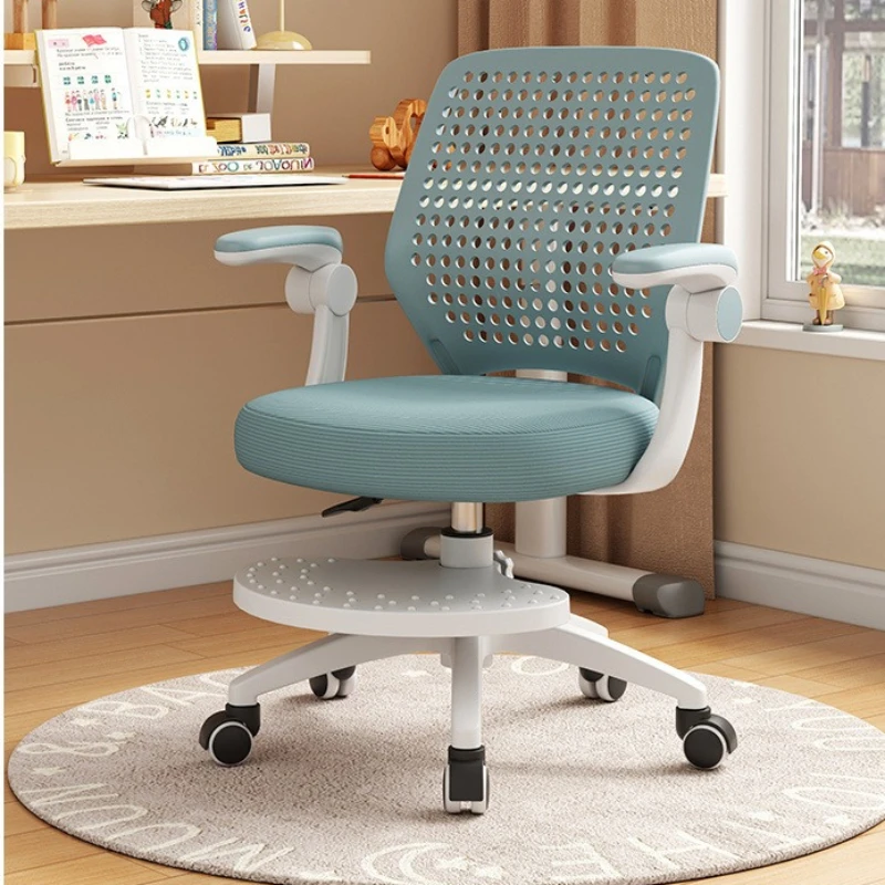 كرسي أطفال مريح ارتفاع قابل للتعديل كرسي دراسة تصحيح الموقف مكتب الطالب كرسي دوار مسند الظهر الفصول الدراسية المنزلية #4