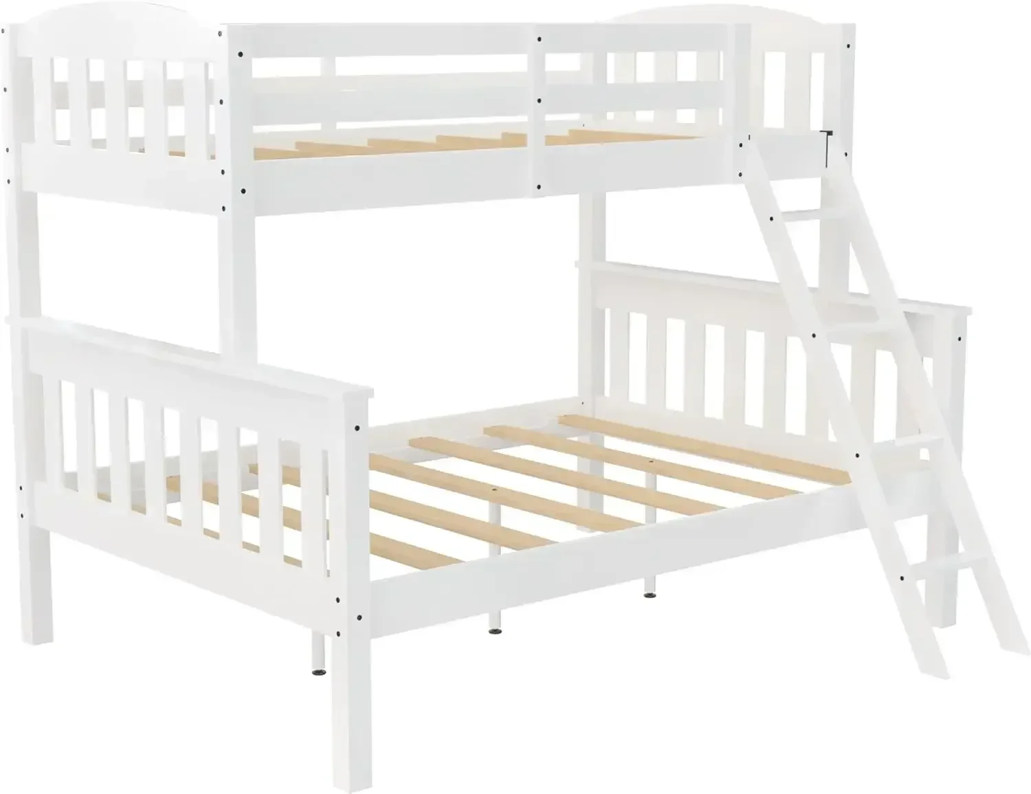 Furniture supplies DHP Airlie Twin-Over-Full Bunk Bed with Ladder, White