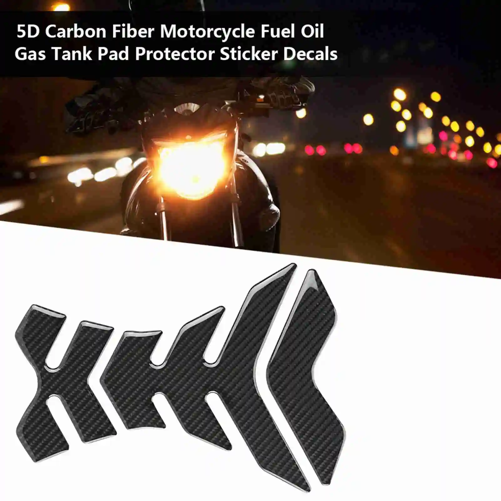 Carbon Fiber Motorcycle Fuel Oil Gas  Pad Protector Sticker Decals  Carbon Fiber  Pad Gas  Pad  Sticker