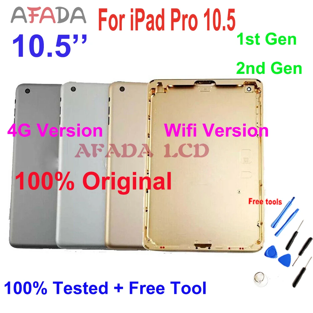 

For Ipad Pr0 10.5 Rear Housing Protective Back Cover Case For Ipad 10.5 1st 2nd Gen WIFI 4G Version Battery Back Cover Housing