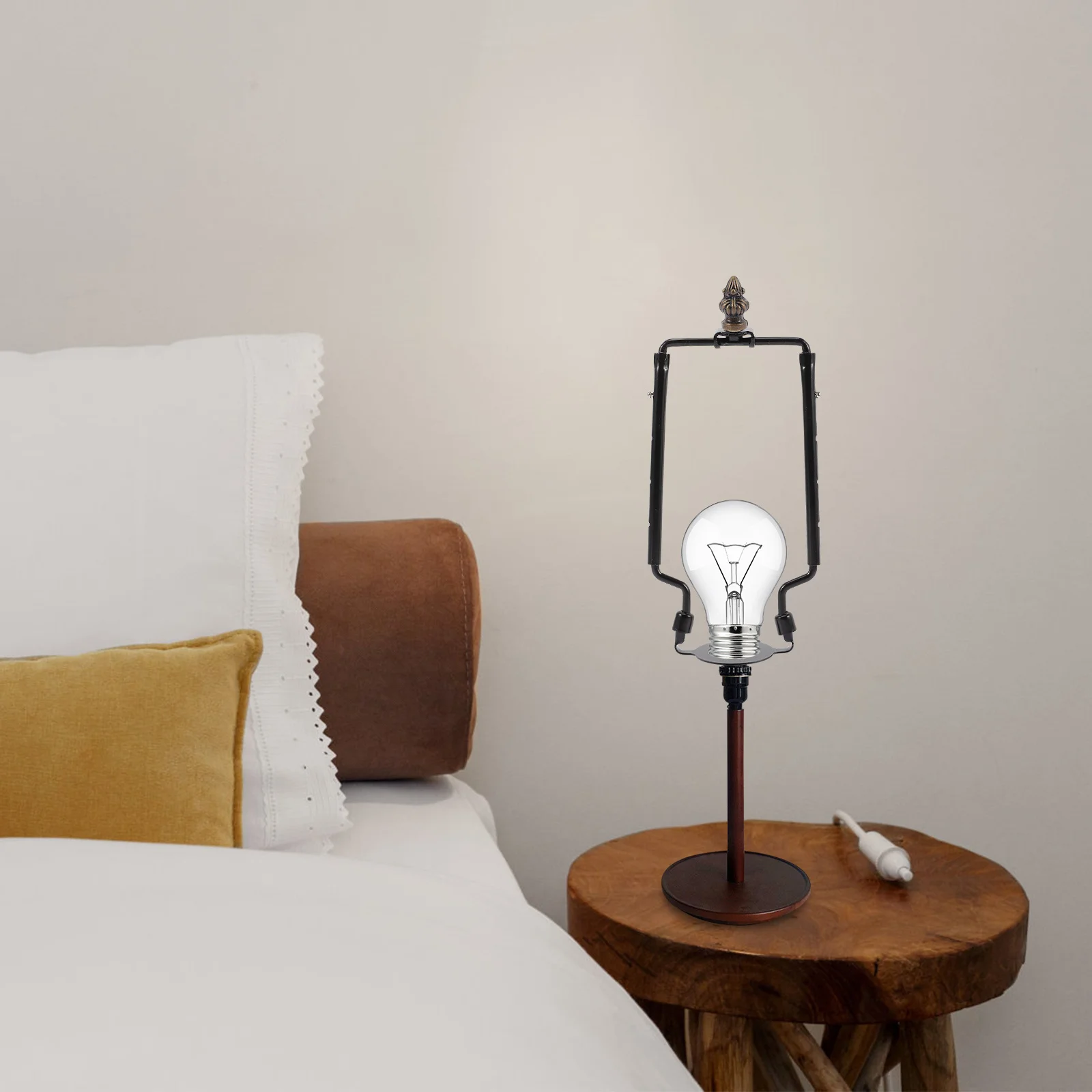 

1 комплект, кронштейн для абажура, сверхмощный, 4 шестерни, регулируемый, хромированный, прочный для настольных торшеров, лампы, арфы, держатель абажура