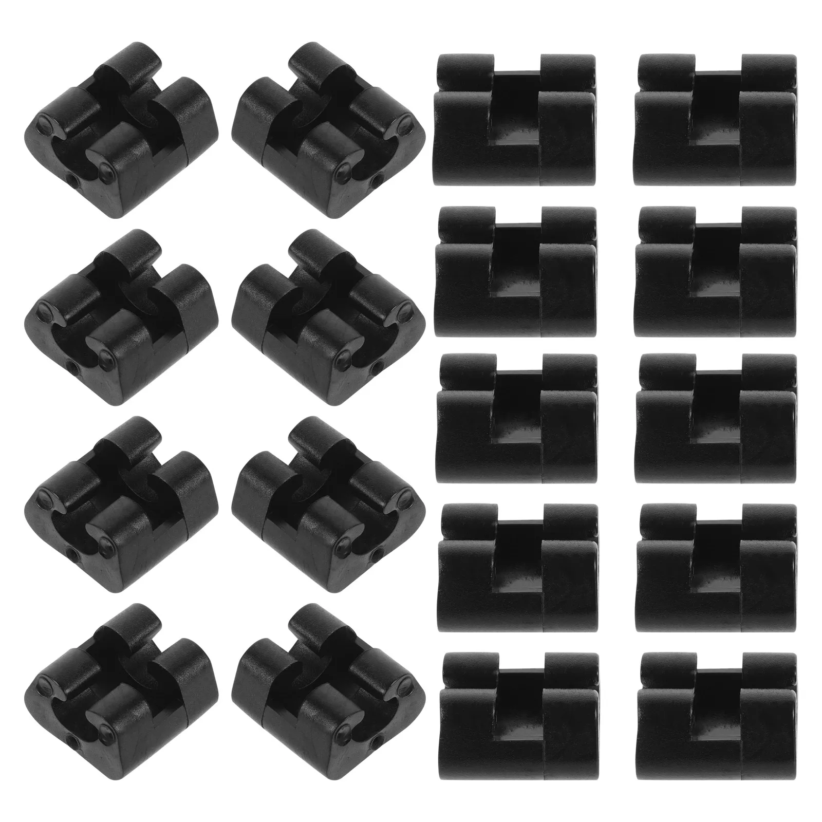 

50pcs Non-slip Chair Leg Floor Protectors C-shaped Pads Transparent Wire Furniture Legs Office Foot Caps Tube Sleeve