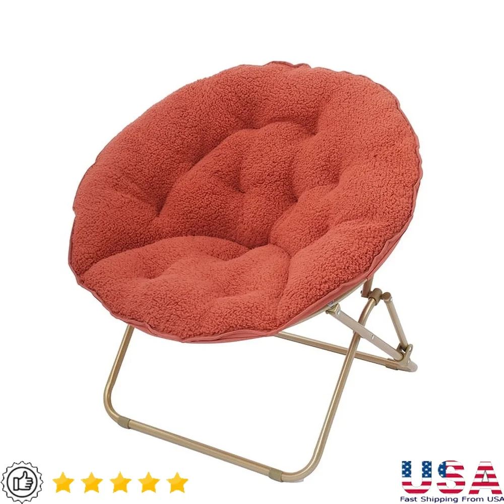 

Steel Padded Folding Chairs Portable Velvet Accent Chair Small Spaces Easy Storage Lightweight Design Indoor Use