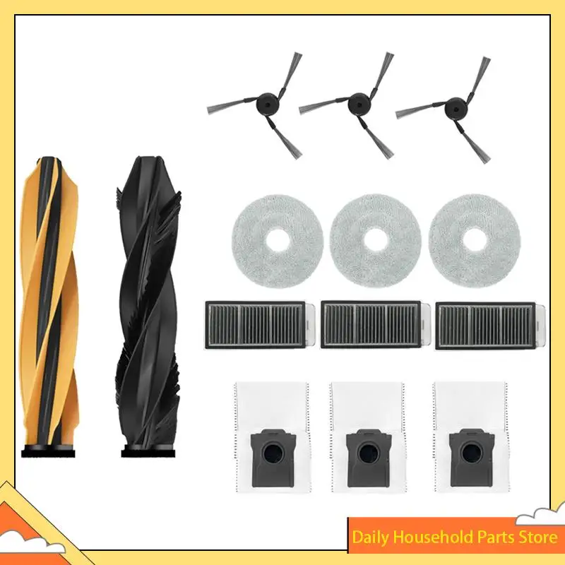 【대세일】메인 롤러 사이드 브러시 HEPA 필터 걸레 천 먼지 봉투 드리미 모바 V50 울트라 진공 청소기 부품 풀 키트