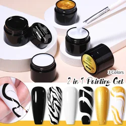 BORN PRETTY Nail Tips Glue Gel Reinforcement Gel No Wipe Top Coat Manicure UV LED Soak Off Nail Gel Varnish 3D Shaping Design