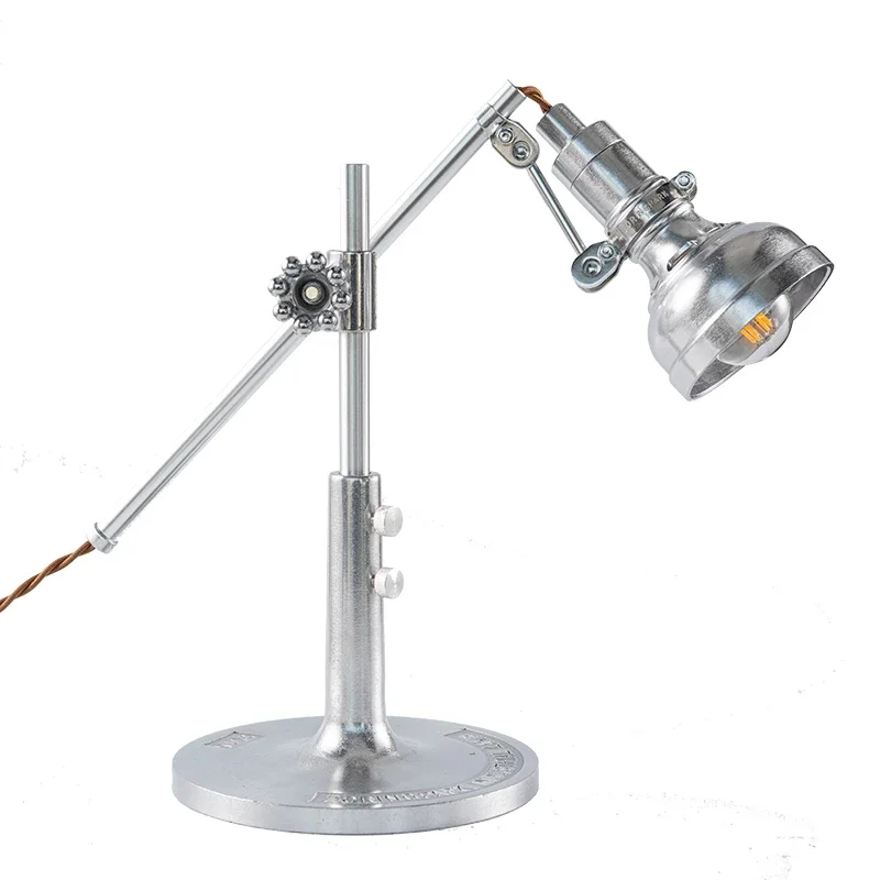 Retro Singer aluminum desk lamp, multi-angle adjustment desk lamp