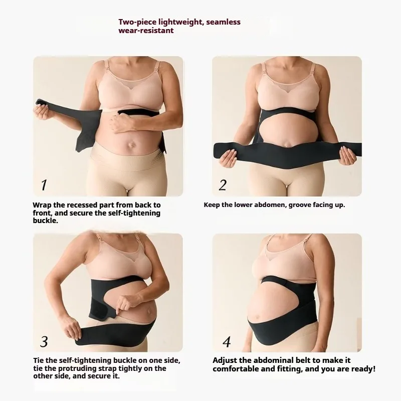 Zwangerschapsgordel uit één stuk Verstelbare tailleverzorging Zwangere ondersteuning Buikband Dunne zwangerschapsbuikbracebeschermer