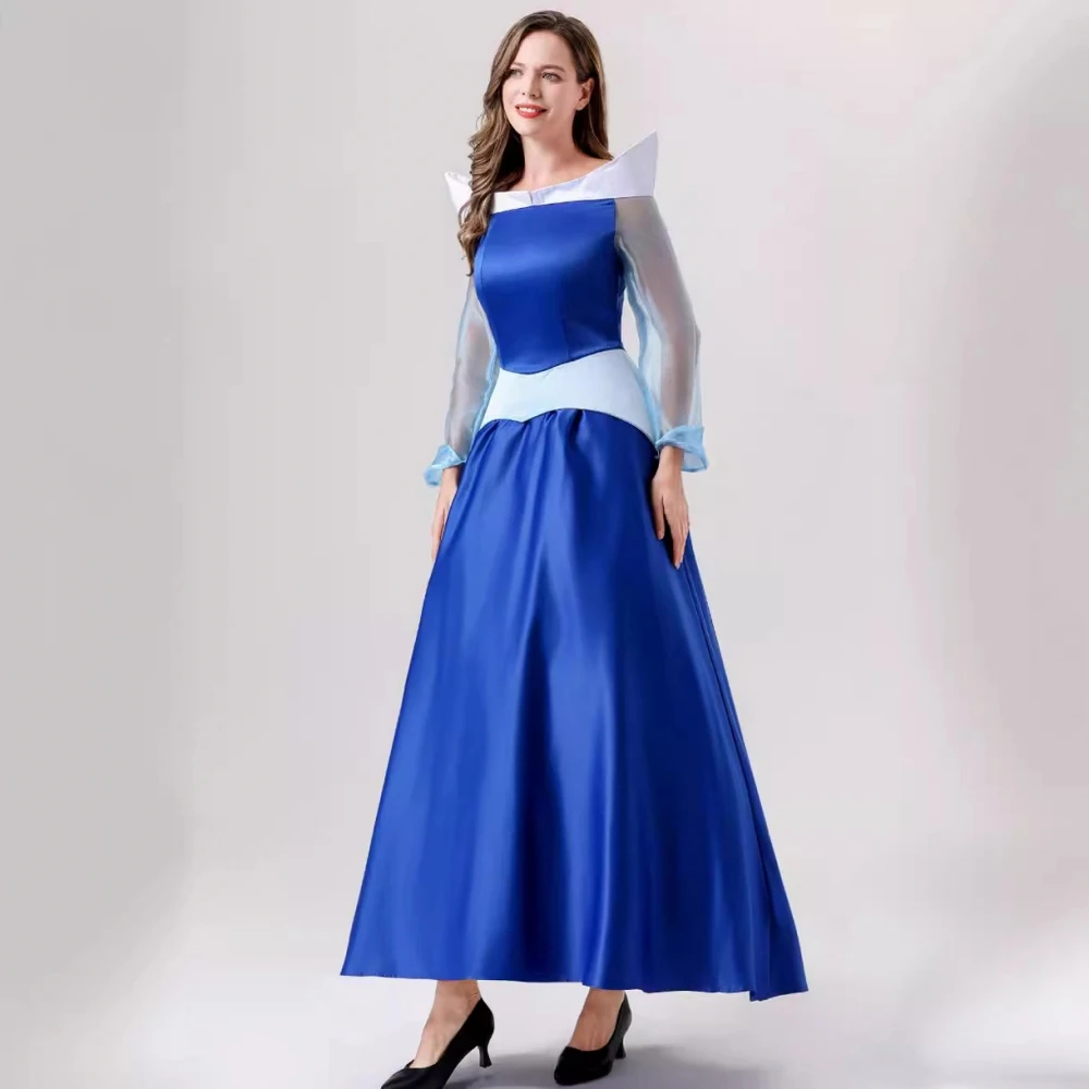 ثوب حفلة الهالوين S Beau Princ طويل Dr مرحلة الأداء زي الكبار الرقص الاسمية لعب الأدوار الملابس #3