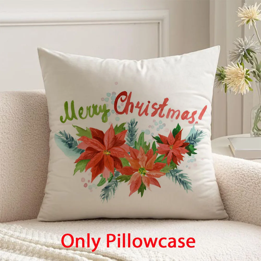 

Christmas Pillow cover winter Merry Christmas decorative 45x45 cushions cover for New Year home decor pillow case