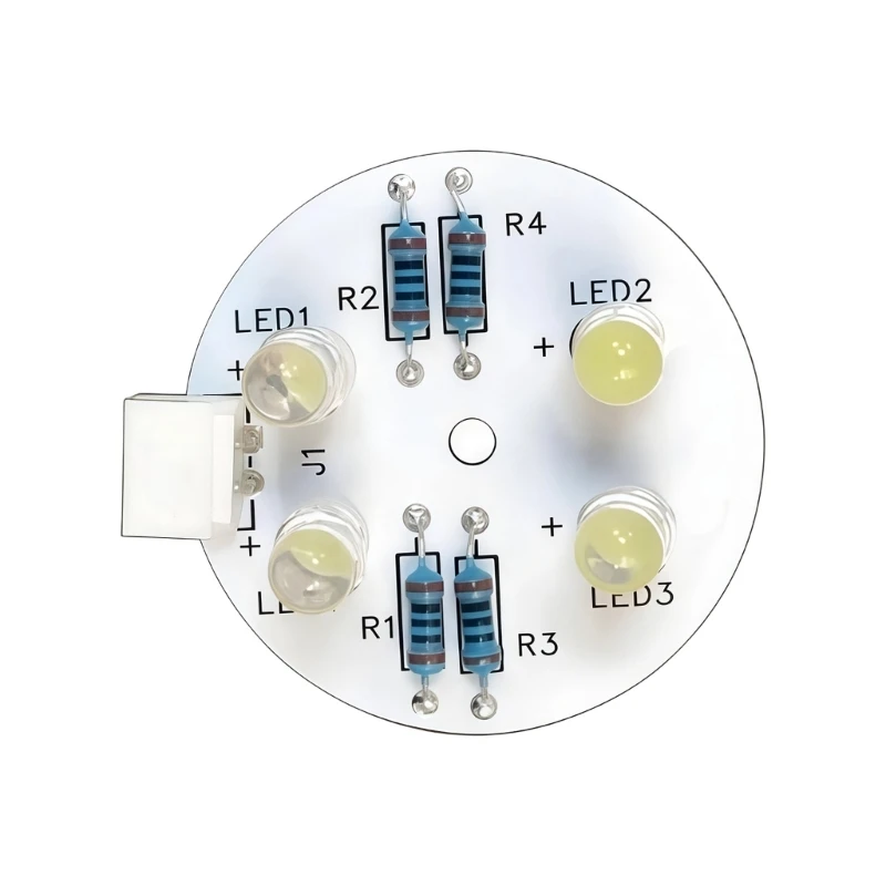 K1AD White 4 LED Fridge Light PCB Repair Lamp Low Power Consumption Long Lifespans Suitable for Household and Commercial Use