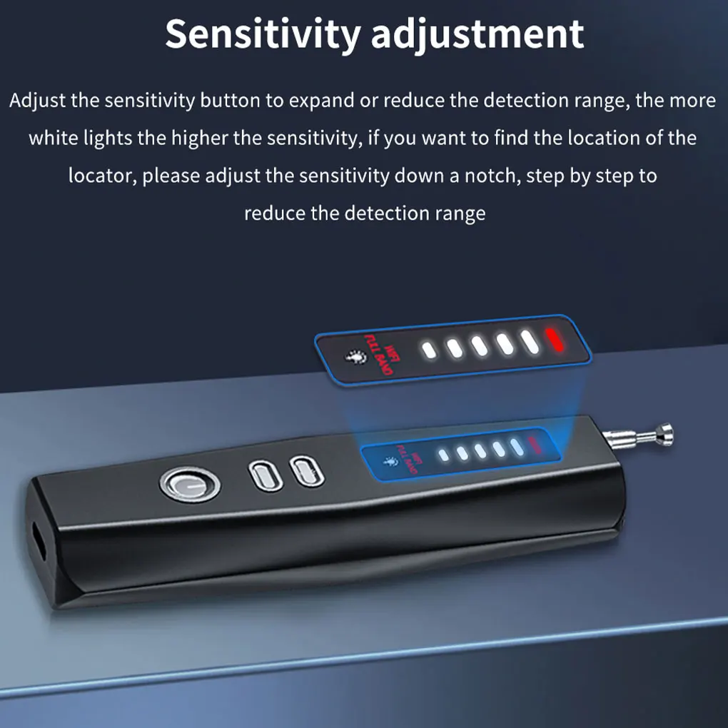 Беспроводной детектор камеры обнаружения для простого инструмента, перезаряжаемая батарея, ABS, конфиденциальность