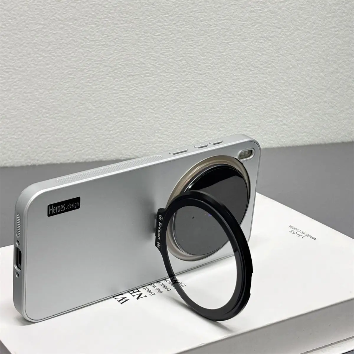 

Чехол для vivo x300 pro, новый невидимый держатель для объектива, матовая текстура, чехол для ПК для Vivo X300Pro, противоударный бампер Fudna