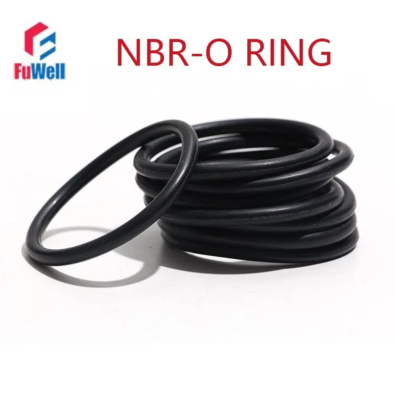 

Fuwell 200 шт. черное резиновое уплотнительное кольцо, уплотнительное кольцо NBR, уплотнительное кольцо высокого давления, ремонтное маслостойкое уплотнительное кольцо CS 1,5 мм, наружный диаметр 65 ~ 85 мм