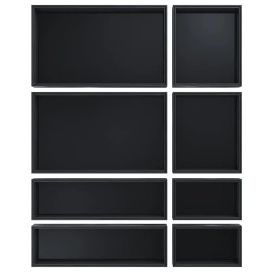 

Органайзеры для ящиков ванной комнаты, кухонных принадлежностей, столовых приборов, деревянные штабелируемые контейнеры для косметики и офиса