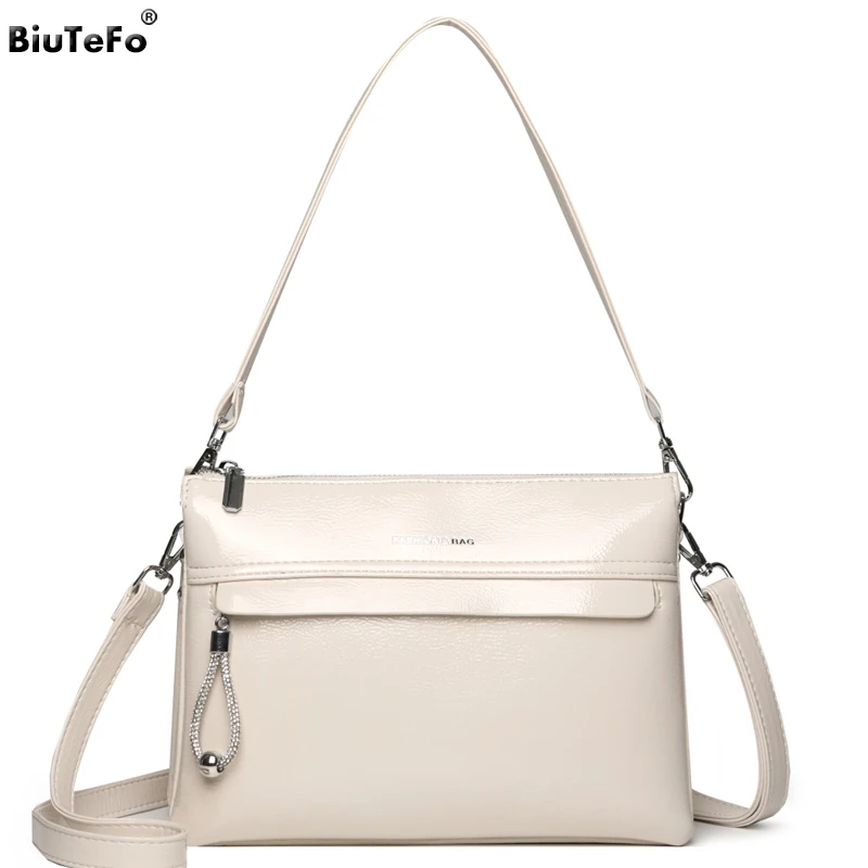 

Fashion Handbags Women Multiple Pockets Shoulder Bags Female Ladies Elegant Comfortable Oil Wax Leather Crossbody Bags Designer