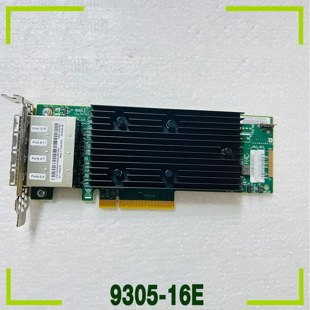 For LSI SFF8644 16-port 12Gb/s For HBA pass-through card IT SAS3224 Chip 9305-16E