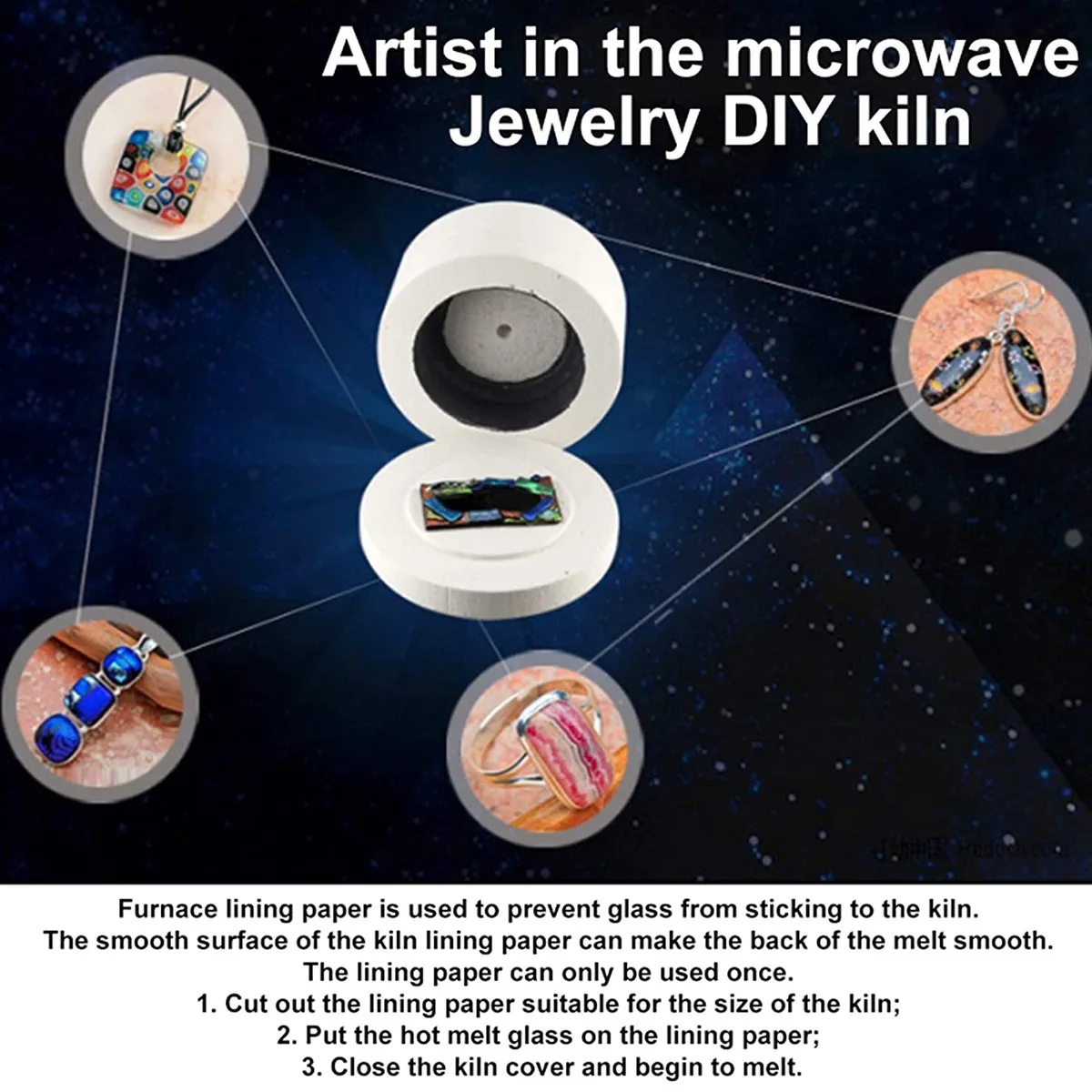 A60F-20Pcs 11.6X8.2 Inch  Fiber Rectangle Paper White Microwave Kiln Paper For DIY Fusing Glass Jewelry