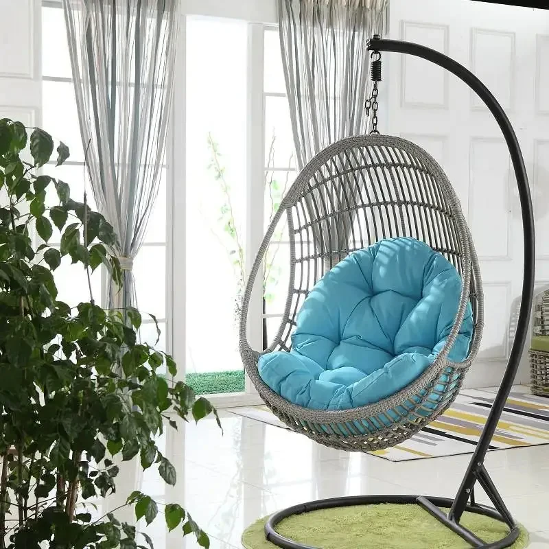 Egg Chair Swing Hammock Cushion Hanging Basket Cradle Rocking Chair Cushion Garden Outdoor Indoor Home Decor No Swing Chair