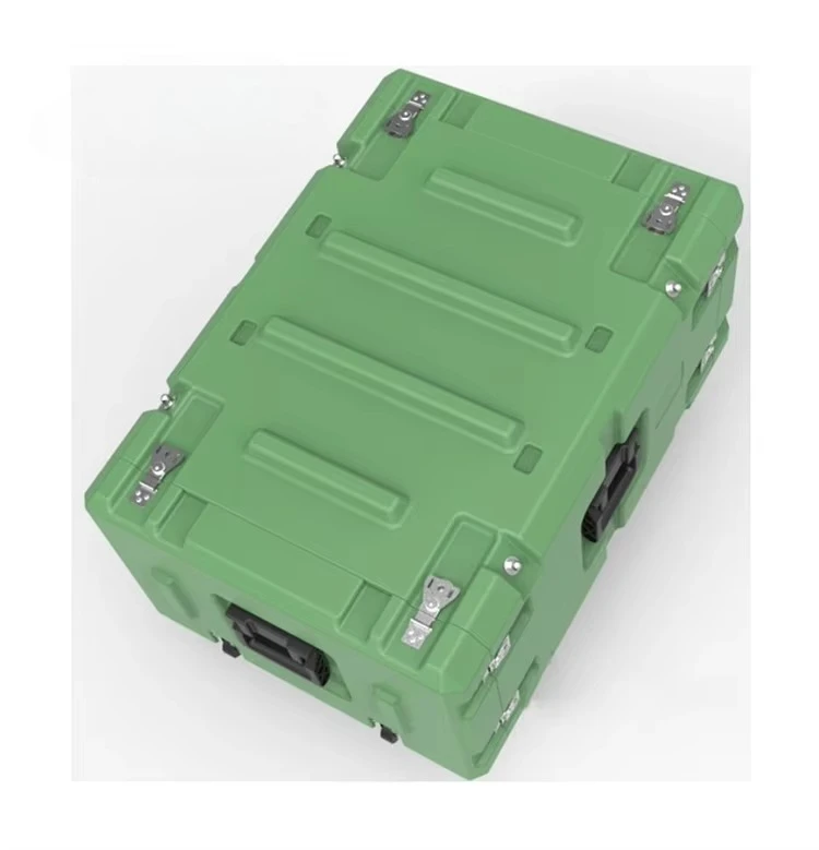 Rotomolded rigid plastic 4u 19 inch flight server rack housing 2025 aluminum alloy casting numerical control rotary machining