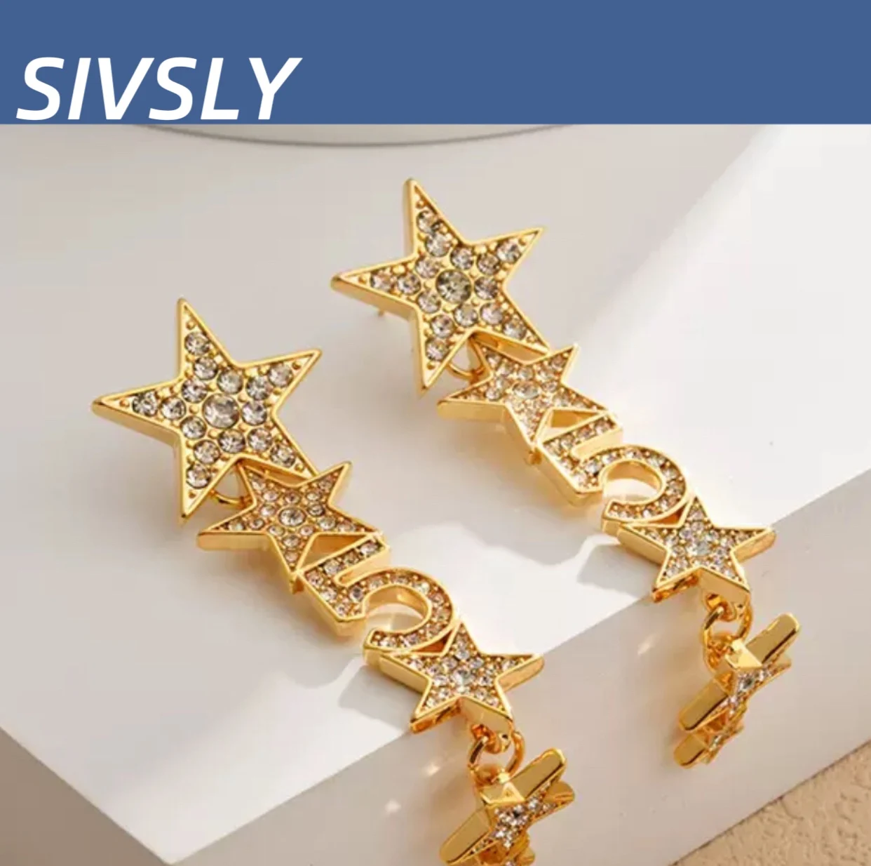 

Hot sales, luxurious design, 6.5 cm fashionable fringe earrings, high-end feeling, long fringe temperament, versatile ear studs