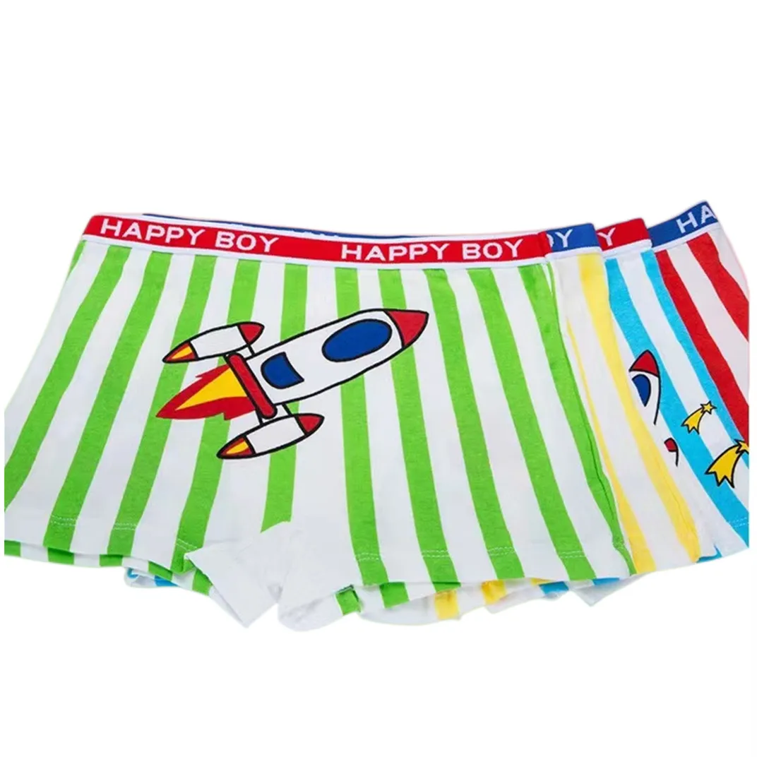 Boy Cartoon Boxers Size 90-100-110 Cotton Soft Baby Boy Underwear Colorful Cute Design Boy Underpants Bear Mickey Design Boxers