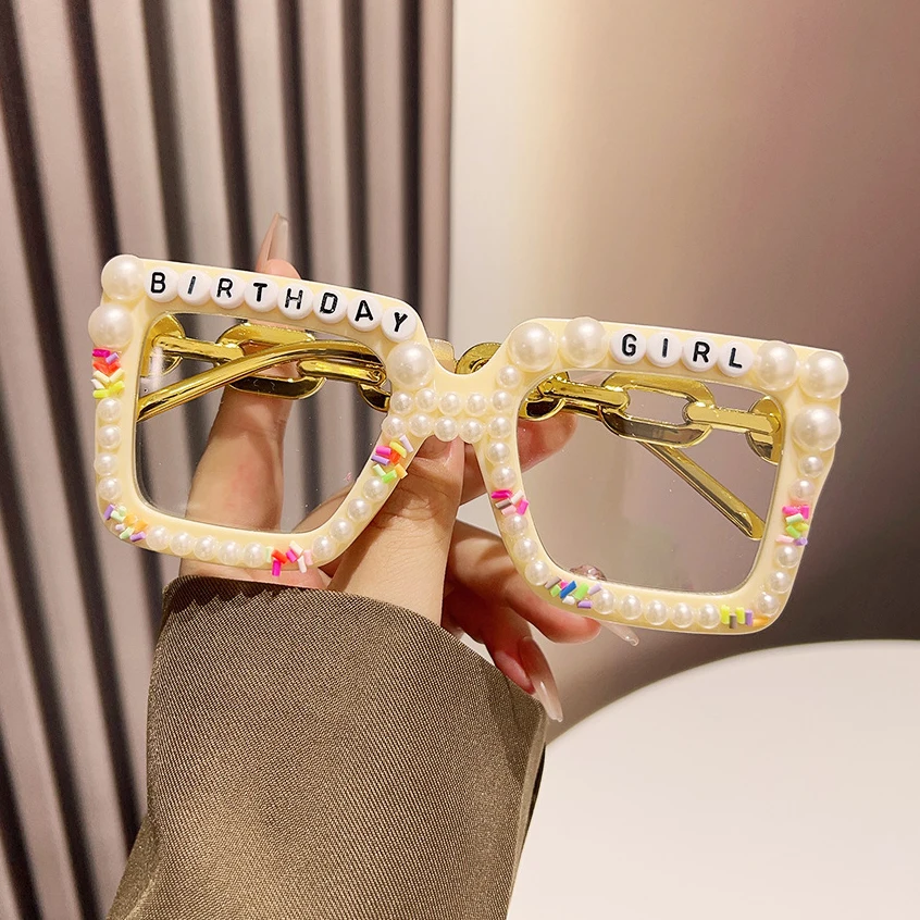 

Солнечные очки в винтажном стиле женские, роскошные брендовые дизайнерские солнцезащитные аксессуары в квадратной оправе, с жемчужинами, в стиле панк, милые большие розовые