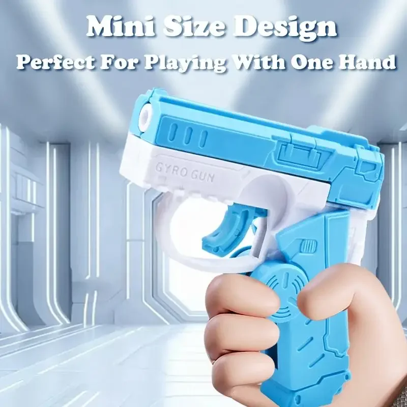 Fidget Spinner 2 en 1, jouets déformés, pistolet pour enfants, anti-stress, évent manuel, drôle, rebond automatique, Mini gyroscope, cadeau