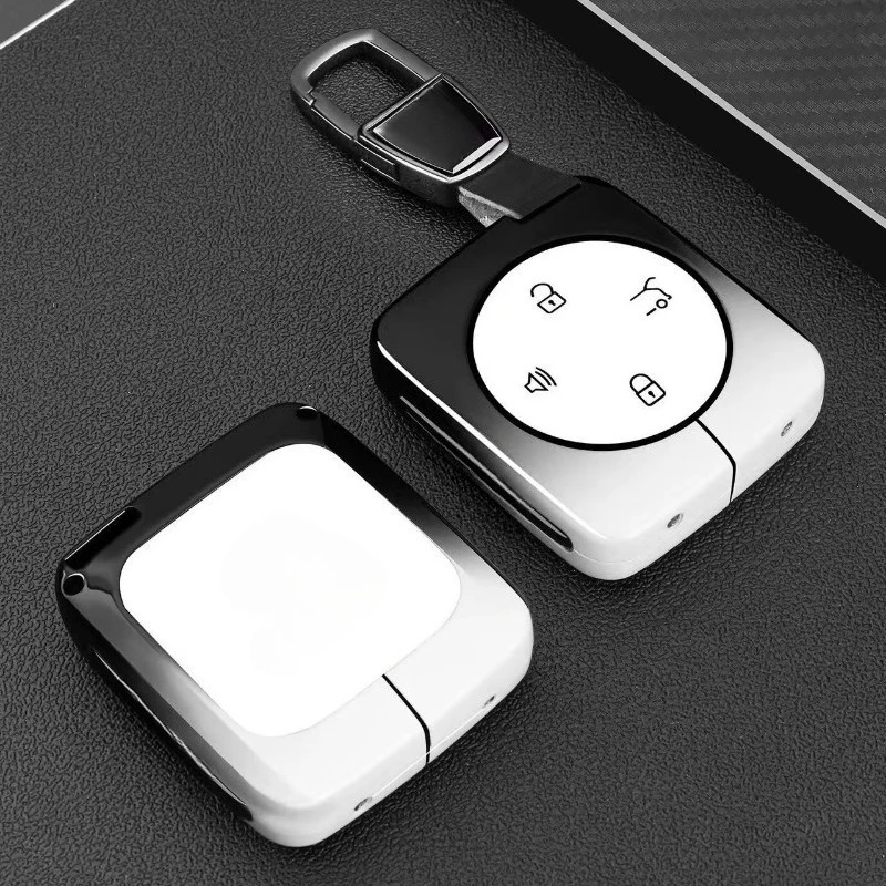 

Premium Zinc Alloy Key Cover Case for Volvo XC70 (2026) - Protective Key Fob Shell Key Bag Chain