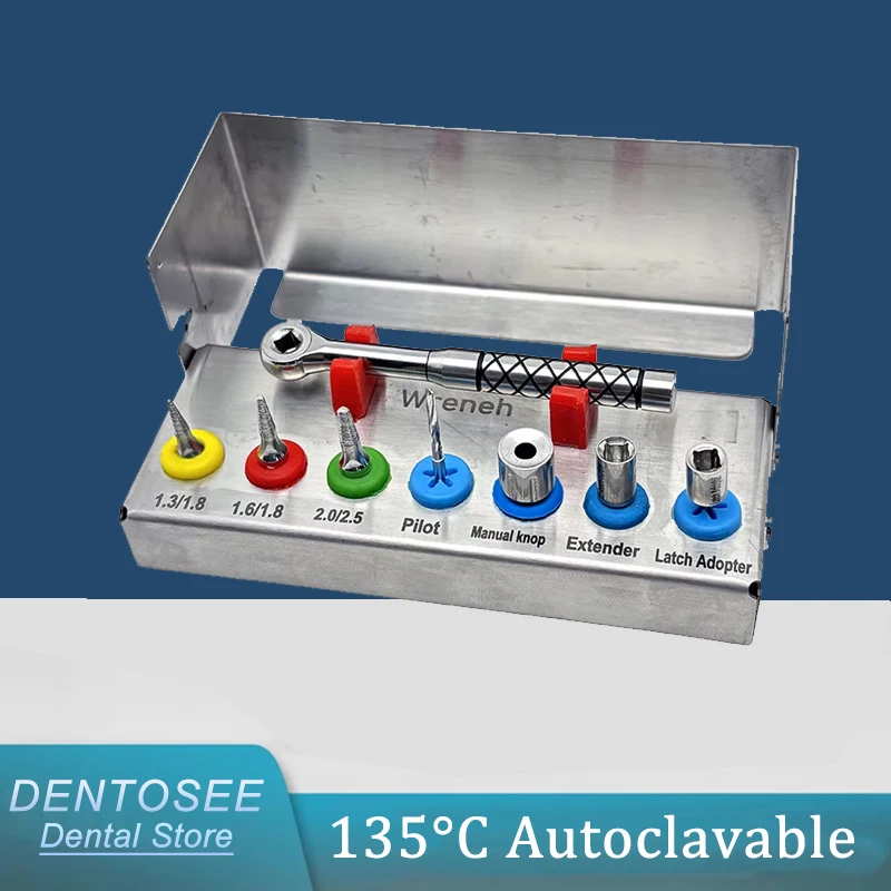 

Dental Implant Removal Kit Bone Expander SOS Set for Broken Fixture Extraction Ratchet Wrench