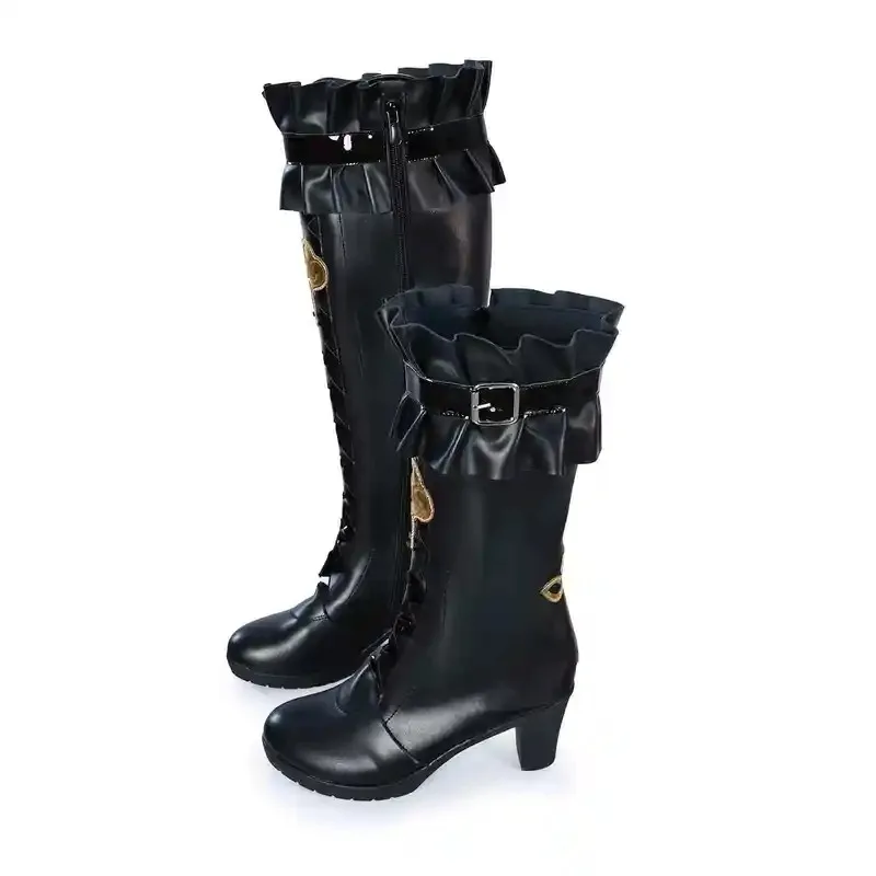 25COSGame Honkai Star Rail Herta, zapatos de Cosplay, botas de utilería, accesorios de ropa para fiesta de Halloween, Botas Largas para hombres y mujeres adultos
