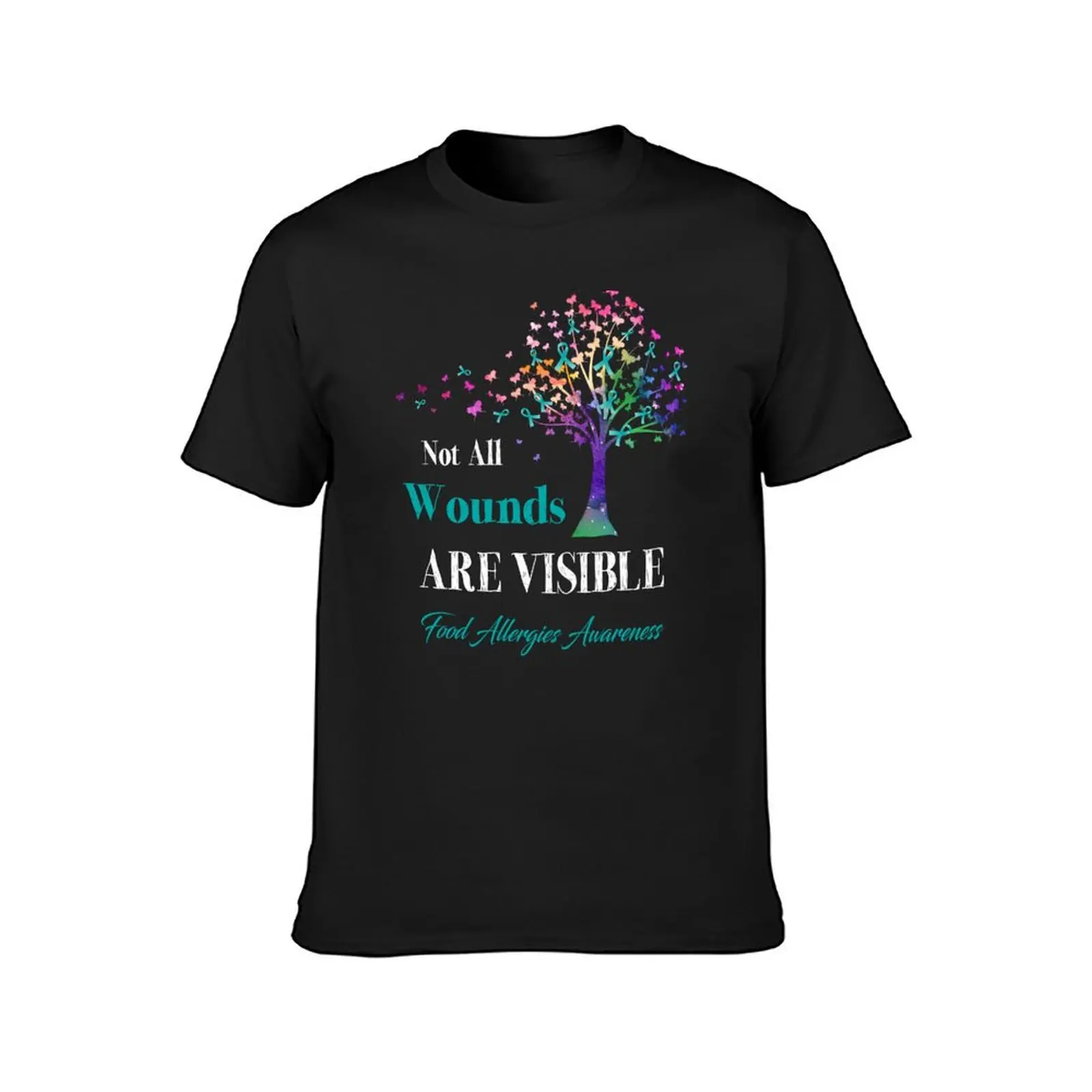 Not All Wounds Are Visible Food Allergies Awareness T-Shirt sublime blanks sweat mens t shirt graphic