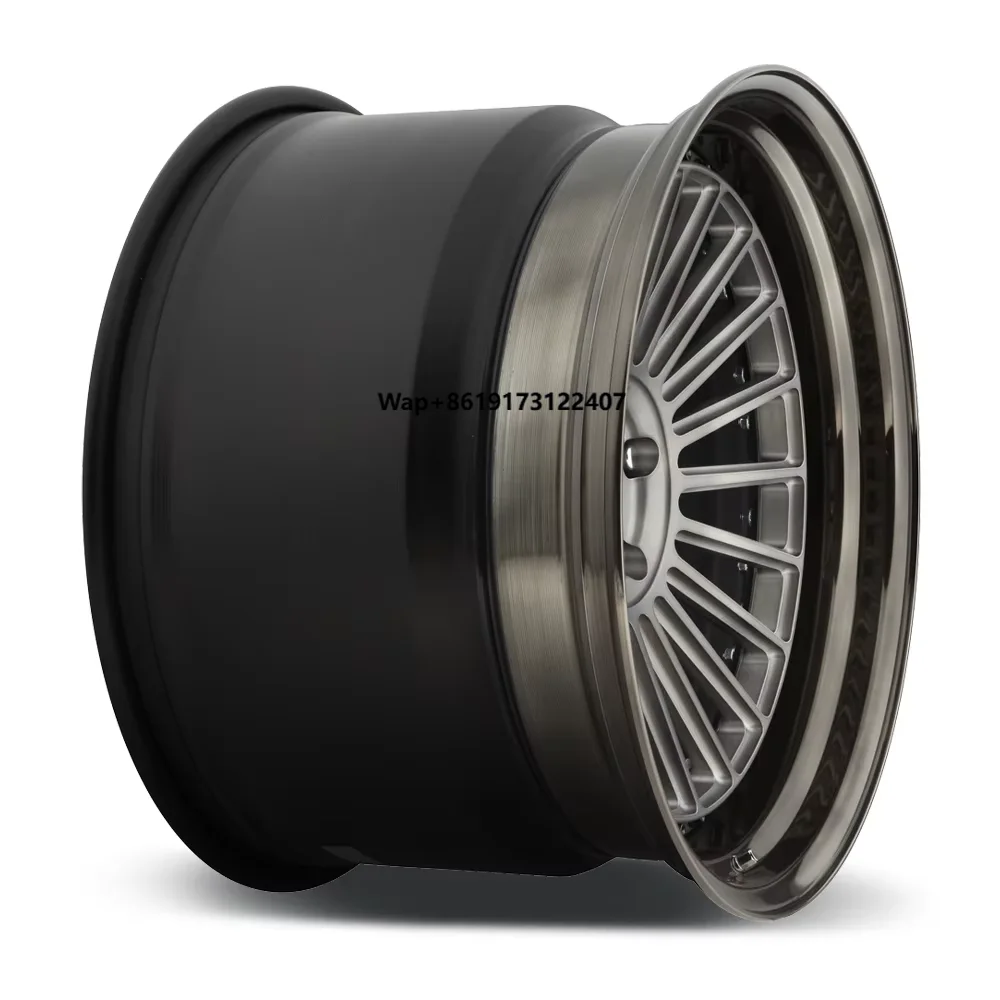 Quality High Strength Customized Rims Manufacturers 18 20 Inch 5x112 2 Pcs 3 Piece Wheel Rims Deep Dish Wheels