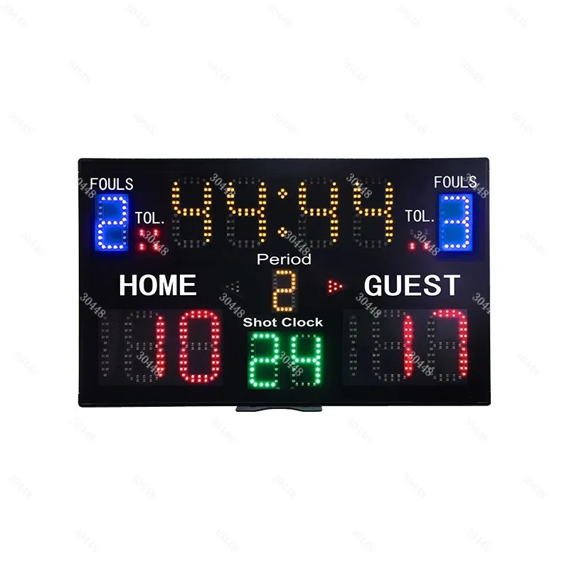 Basketball scoreboard, 15-digit digital score keeper for indoor/outdoor use, with timer - 2026 model