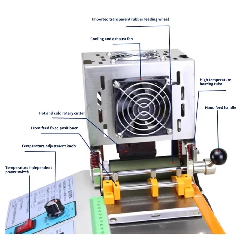 

2026Automatic Computerized Rope Cutting Machine Cold and Hot Zipper Cutting Ribbon Cutting Webbing Machine Elastic Band LCD Scre