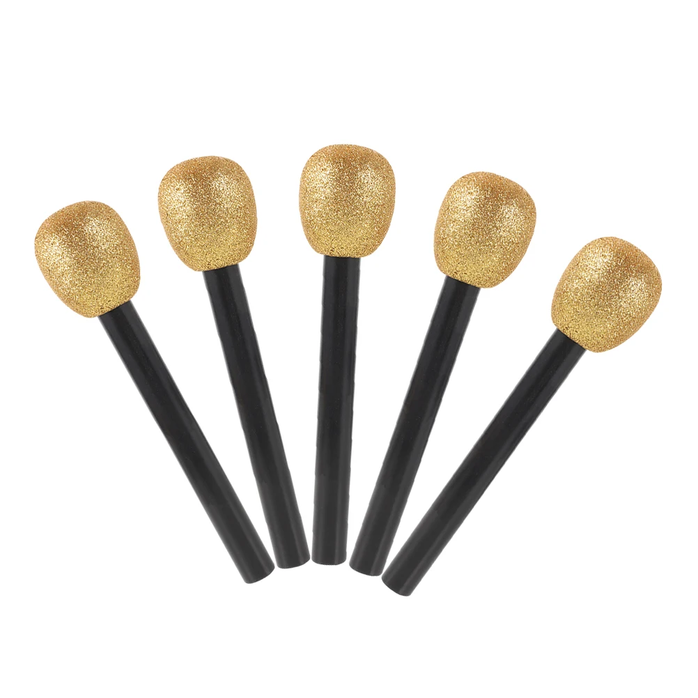 

Simulated Microphone Props Plastic Toys Accessories Disco Favors Novelty Costume Stage Pretend Play Event Party