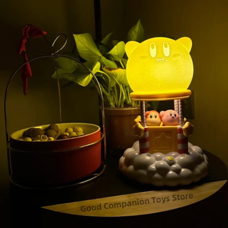 

Genuine Star Kirby Night Light Music Box Kawaii Japanese Anime Clapping Lamp Figure Collections Cute Pvc Led Anime Music Box