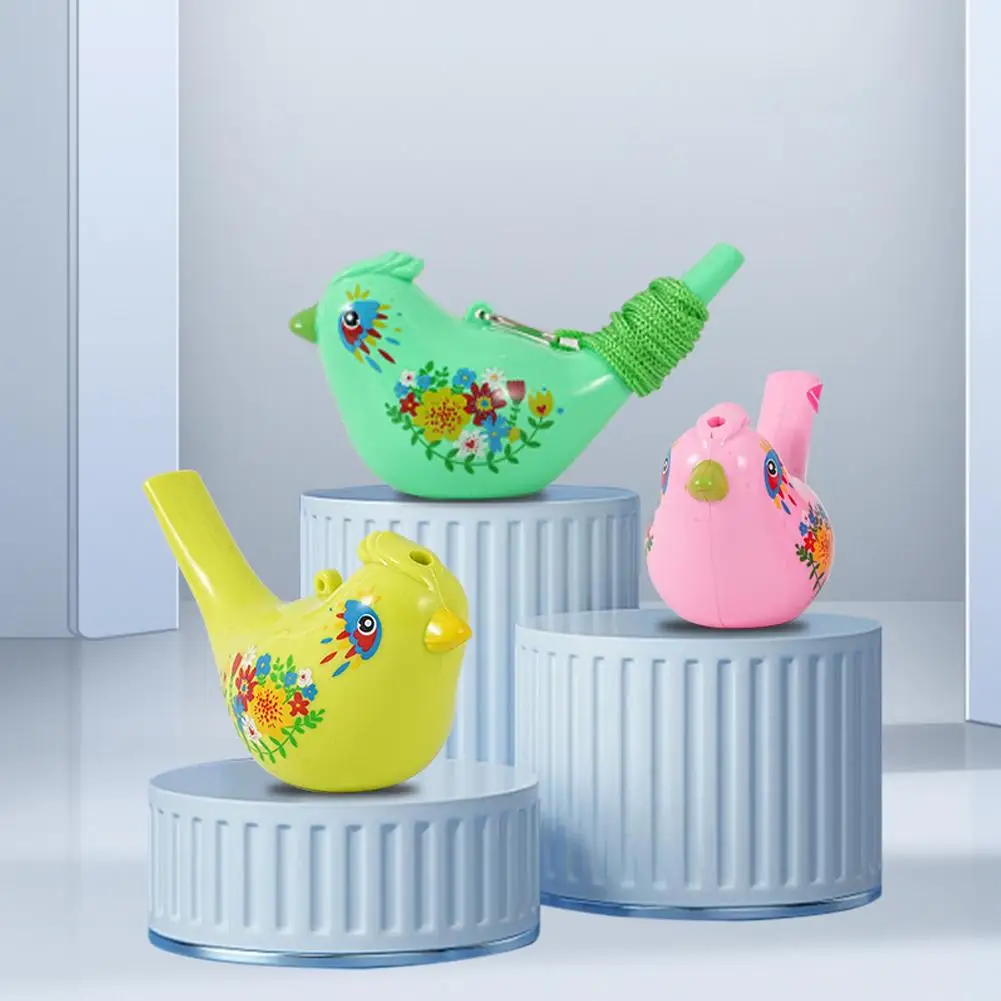 Sifflet d'oiseau d'eau coloré, dessin de Sports de plein air, jouet amusant, nouveauté, jouet éducatif Musical d'anniversaire pour enfants K2U7