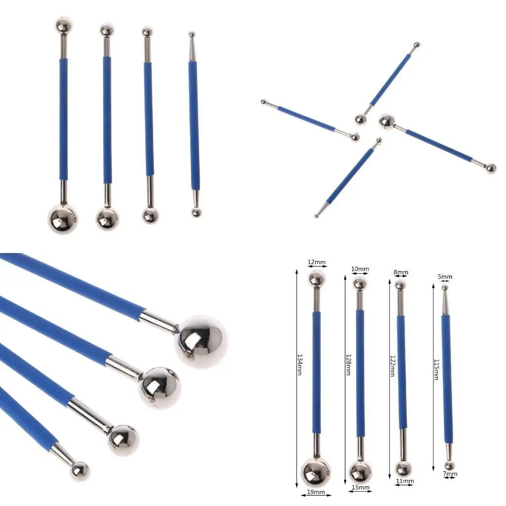

Y1UD 4PCS/SET Dual Stainless Steel Pressed Ball Tile Grout Gaps Repairing