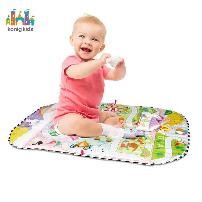 Esteira do jogo do bebê recém-nascido, Jogos infantis, Tummy Time Play Mat, Oyun Halisi