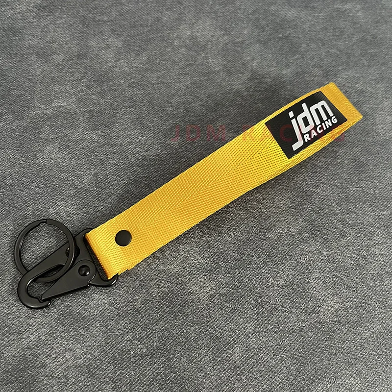 Trendige Auto-Schlüsselanhänger mit Nylonband, Blauem Gurtband und Stahlfederclip, Schlüsselband-Accessoire – Detail 16