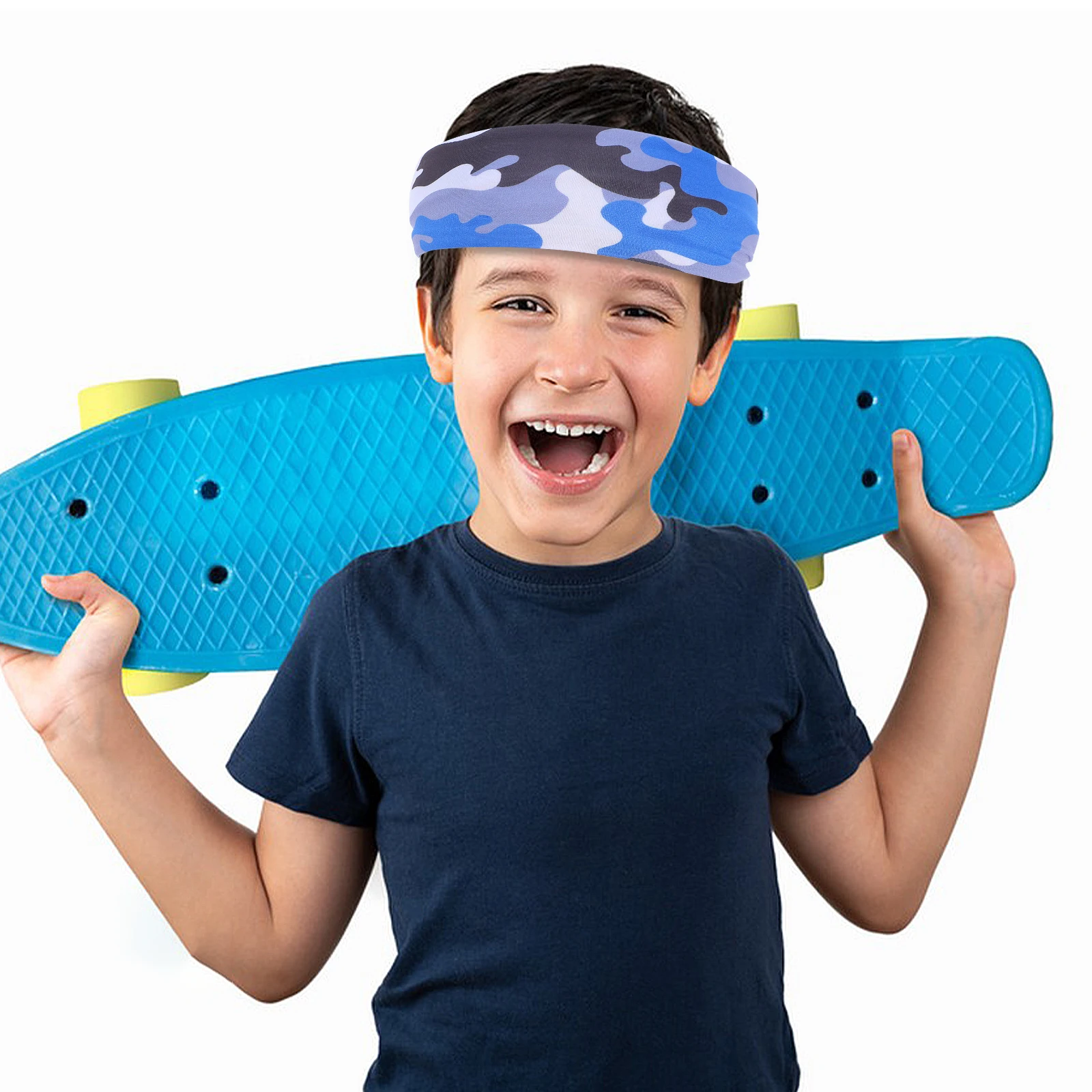 

Sports Headband For Kids Elastic Breathable Sweatband Lightweight Non-Slip Running Yoga Gym Outdoor Fitness Head Wrap