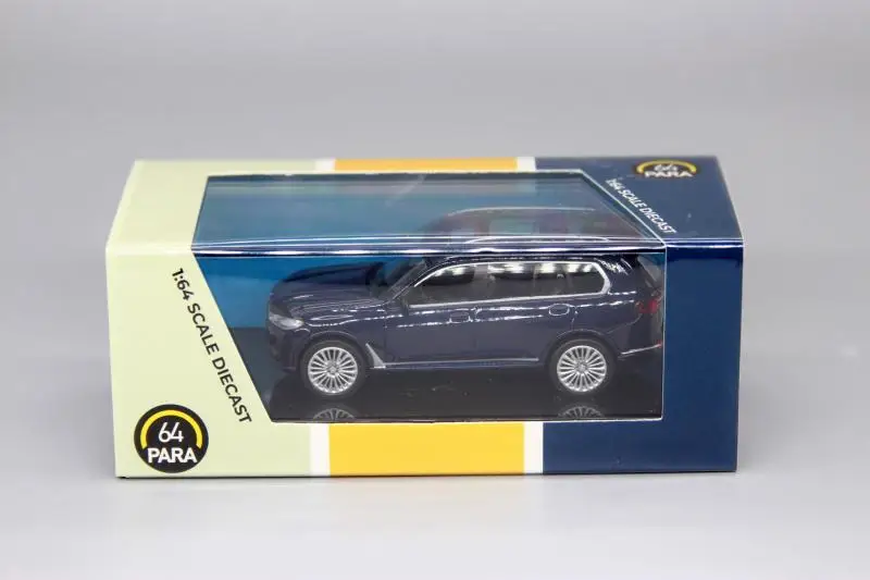 PARA64 1:64  BMW X7 blue Limited collection of die-casting alloy car models