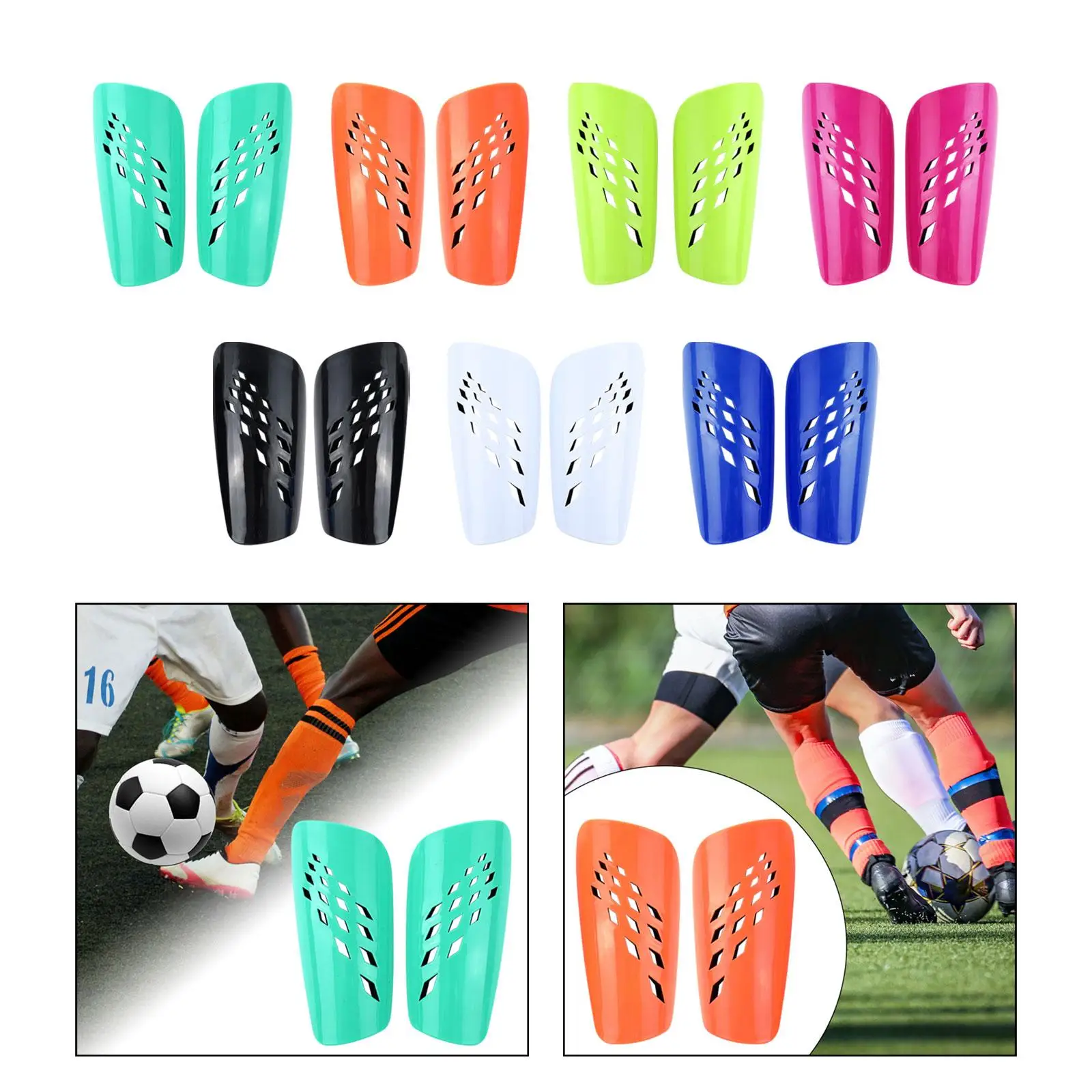 

Soccer Shin Guards 2 Pieces for Adult Protector Leg Protection Protective Equipment