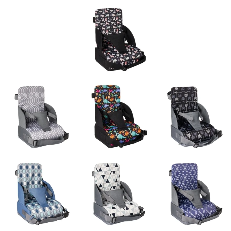 Booster Seats for Dining Table Toddlers Increasing Cushion Foldable Seats Cushion Pad with Adjust Belt Shower Gift