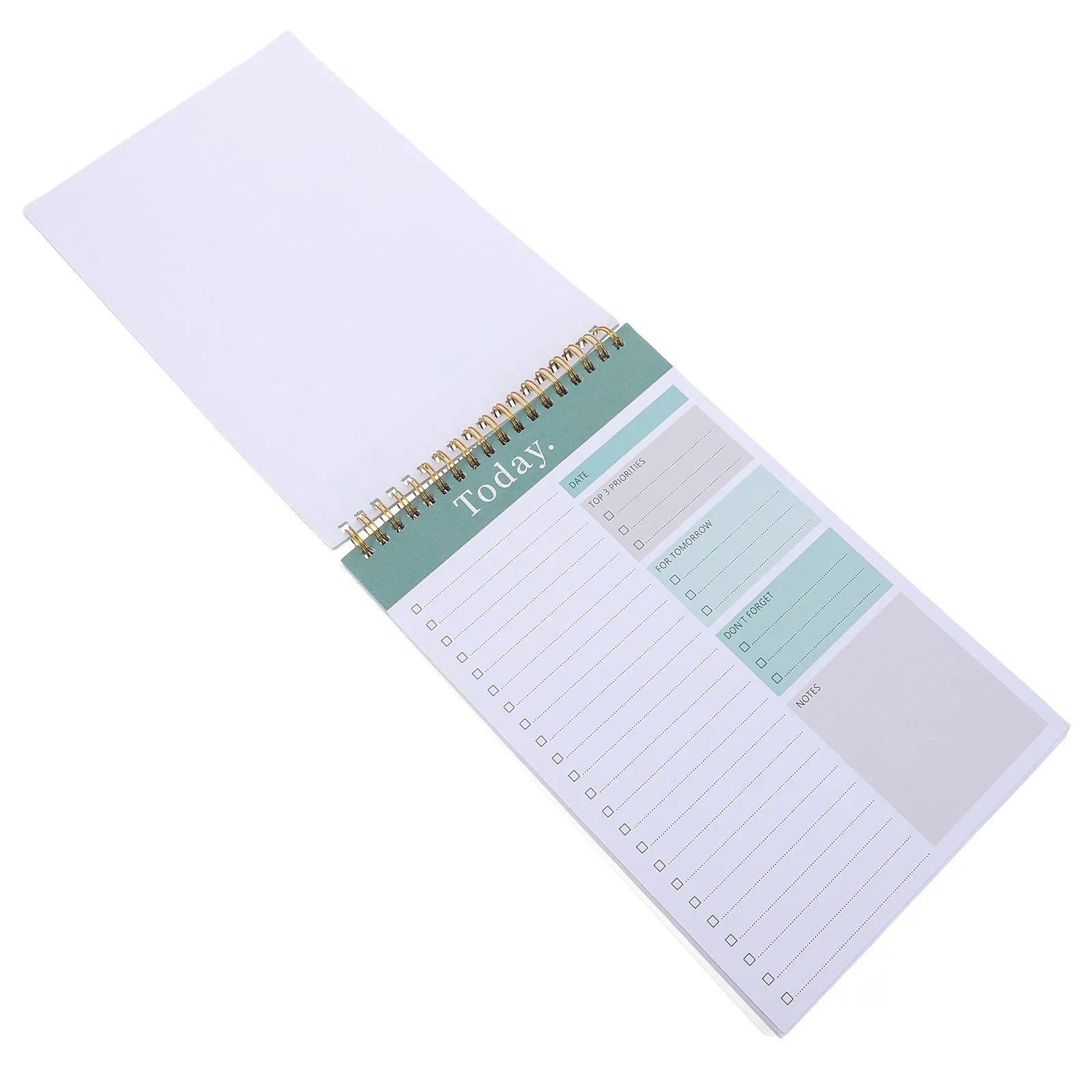 Undated B5 Planner Notebook Spiral Daily Organizer Fliptop Lined Wire Binding Productivity Checklist Notepad Office Home